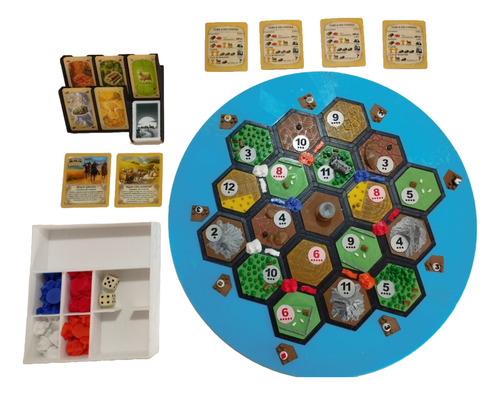 Catan 3d Premium - Juego De Mesa Para 4 Jugadores