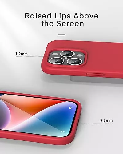 Funda iPhone 15 Pro Max Silicona MagSafe Rojo Epico