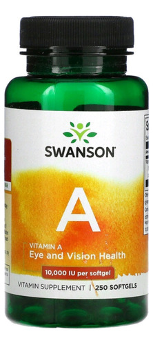 Vitamina A 10.000ui Potencia Max 250 Softgels (8 Meses)