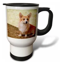Comprar 3drose Pembroke Taza De Viaje De Acero Inoxidable Corgi 14