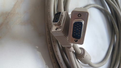 Imagen 1 de 2 de Cable Conector Vga A Vga 14 Pines 10 Metros Oportunidad!!