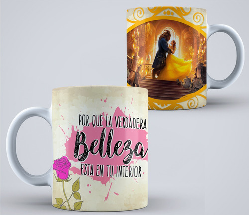 Taza De Cerámica - Bella Y Bestia