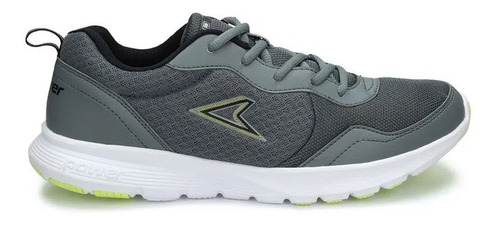 Zapatilla Power Wave Accent Niño Gris/lima