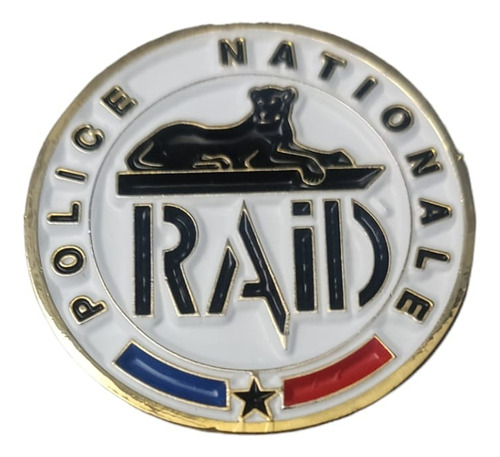 Placa Police Nationale Raid - Policía Nacional Francesa