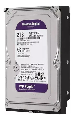 Western Digital Wd23purz, Disco Duro 2tb Purpura Hdd Cctv