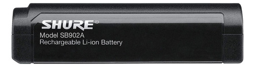 Batería De Litio Para Bodypack Shure Serie Glx-d Sb902 Color Negro