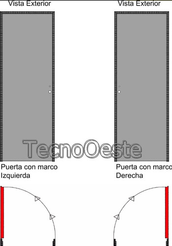 Imagen 5 de 6 de Puerta Hierromas Chapa Inyectada 1/2 Reja Horizontal 70x200