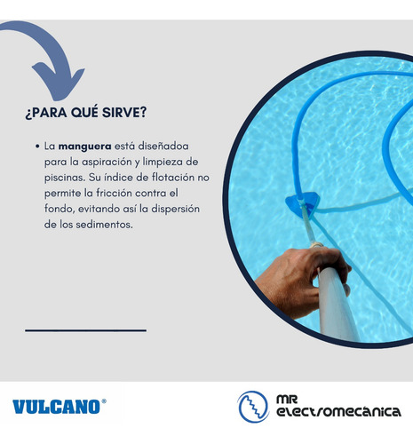 Manguera Vulcano X 8 Metros Pileta Diam. 1 1/2 149131