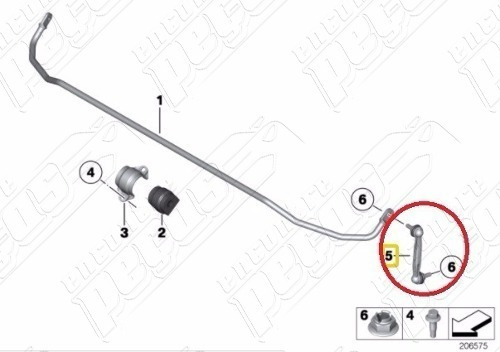 Bieleta Traseira Direita Bmw F30 320i 328i 335i Original