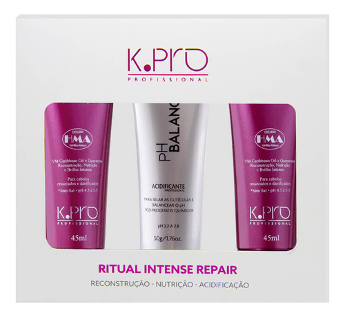 K.pro Kit Viagem Mini Intense Repair Balancer Travel 