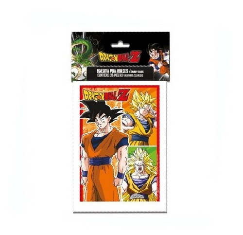 Bolsa Bolsita Dulces Fiesta 25pzas Dragon Ball Z 0dra0