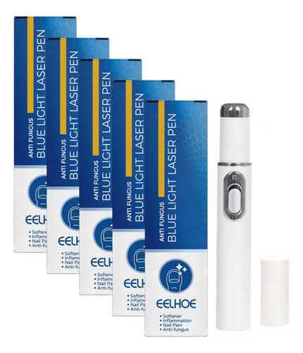 5×pluma Hongos Uñas Calientes Pluma Láser Luz Azul