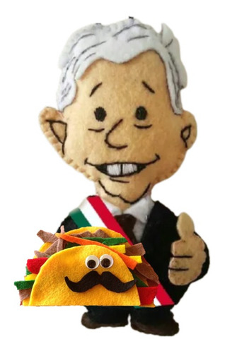 Amlito Amlo Andrés Manuel López Obrador Presidente Méx 15cm