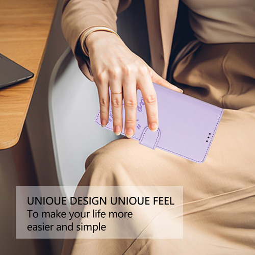 Funda De Piel Con Forma De Cara Sonriente Para Motorola Edge 50 Fusion Con Ranuras Para Tarjetas, Cierre Magnético, Cartera, Bloqueo Rfid, Soporte