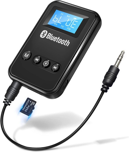 Imagen 1 de 9 de Transmisor Receptor Bluetooth 5.0 Tv Pc Tablet Parlante Auto