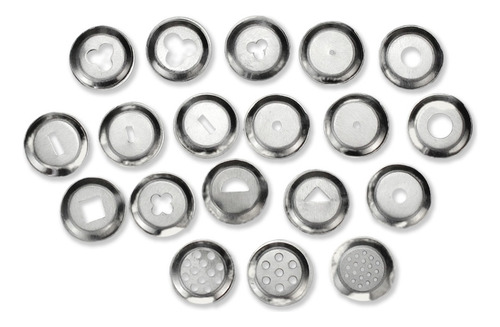 Mini Extrusora De Metal Para Massa De Modelar Com 19 Discos