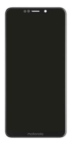 Tela Frontal Display Lcd Compatível Moto One Xt1941 Empório Cor Preto Sem Aro