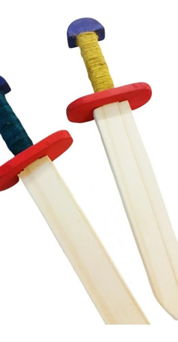 Espada Juguete Madera Niños 37cm Juego De Dramatización