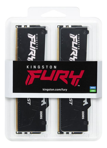 Memoria Ram Kingston Fury Beast Rgb, Ddr5,32gb2x16, 6000mhz