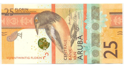 Aruba Billete Coleccion 25 Florines 2019 Sin Circular Unc
