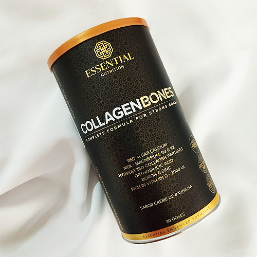 Essential Nutrition Collagen Bones Baunilha 483g Sabor Creme De Baunilha