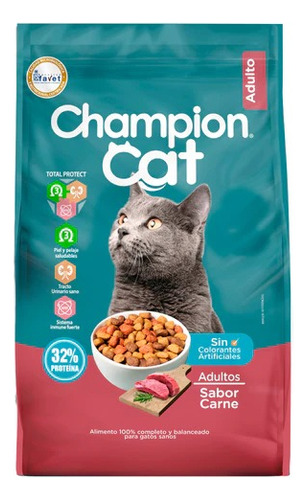 Champion Cat Adulto Carne 20kg | Solo Stgo | Mdr