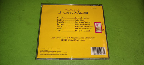 Cd Simple Litaliana In Algeri 2 Rossini Madeingermany Exlent Estándar (Usado)