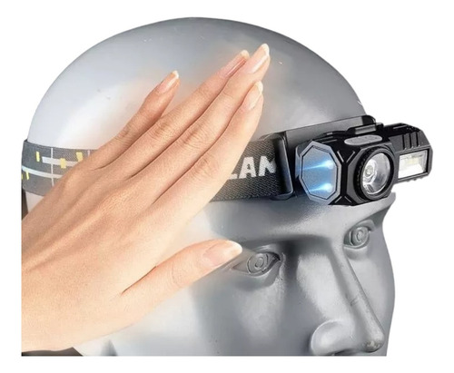 Linterna Led Frontal Desmontable Con Imán Sensor