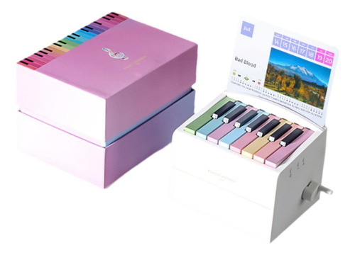 Calendario De Piano, Calendario De Escritorio, Vistoso