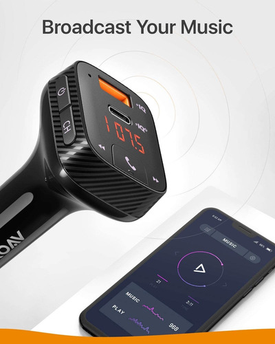 Imagen 2 de 7 de Anker Roav Adaptador De Coche Bluetooth Y Cargador De Coche