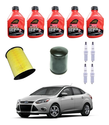 Kit Afinación Ford Focus 4 Cil 2.0 L Aceite Sintético 5w30