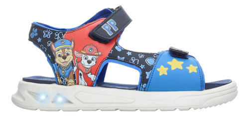 Sandalias Nickelodeon Paw Patrol Luces Led Azul Para Niño 