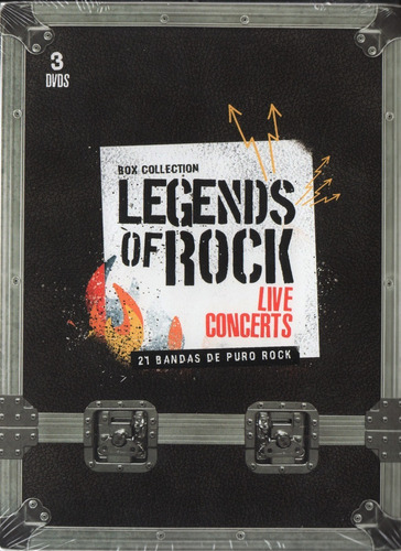 Legends Of Rock Live Concert 3 Dvd Box Collection Novo