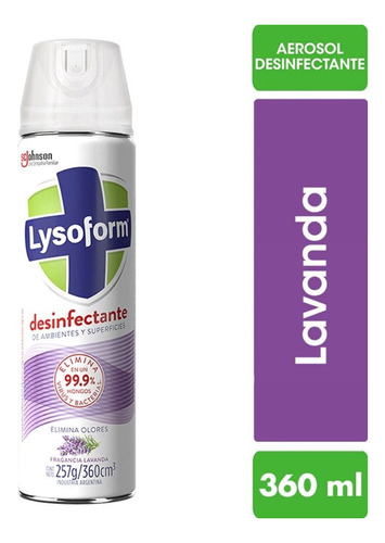 Desinfectante Ambientes Lysoform Lavanda 360ml Lysoform