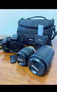 Cámara Nikon D3400 Maletín+2lentes(18-55mm+70-300mm)