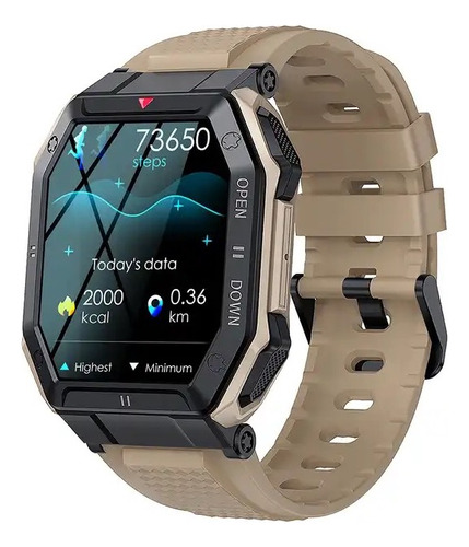 Smartwatch Carrello K55 Táctico Outdoor Ip68 Llamada - Beige
