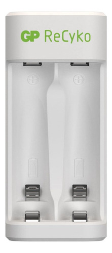 Carregador de bateria USB duplo + 2 baterias AA 2100 mAh Gp Recyko