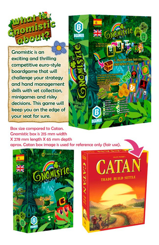 Juego De Mesa Gnomistic Kickstarter Super Premium + 2 Expas (Usado)