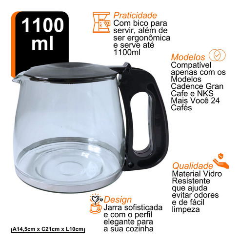 Jarra De Cafeteira Cadence Gran Cafe / Tks Ana Maria Braga