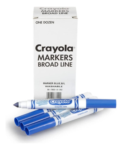 Rotuladores A Granel, Lavables, 12 Unidades, De Crayola, Col