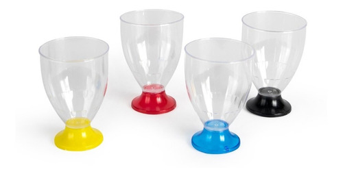 Copa De Vino Plástica Descartable Cristal (x 25 Unidades)