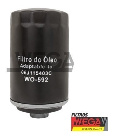 Filtro Oleo Jetta 2.0 10 Tfsi/ Tiguan 07/ Tfsi Wo592 Kit C/3