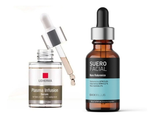 Kit X2 Rejuvenecimiento Facial Hialuronico Plasma Lidherma