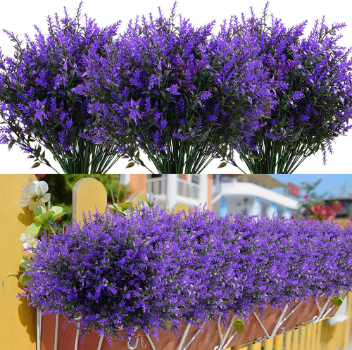 48 Paquetes De Flores Artificiales De Lavanda, Flores Falsas