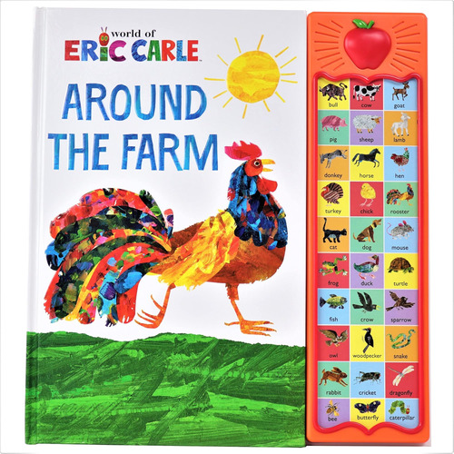 Libro: World Of Eric Carle, Around The Farm 30-button Animal