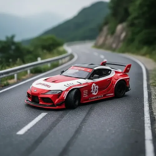 Mini Gt Lb*works Toyota Gr Supra #1103 Vermelho - 1:64 | Frete grátis