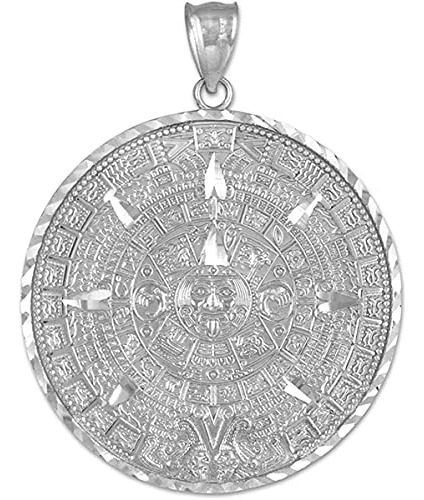 925 Calendario Azteca De Plata Esterlina Encanto De Maya Col