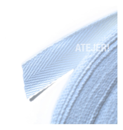 Imagen 2 de 5 de Cinta Hilera De Algodón 15mm X 50 Mts Blanca O Negra