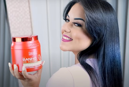 Imagem 5 de 8 de Máscara Banho De Morango Forever Liss 1kg - Original
