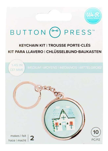 Crafts We Memory Button Press Keychai Kit Hace